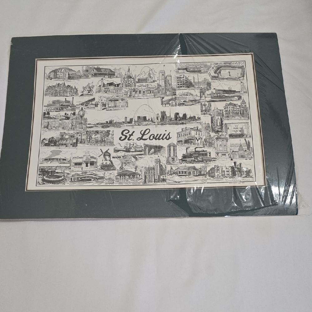 St. Louis Lithigraph Signed Copy By Richard E. Long‎ Print
